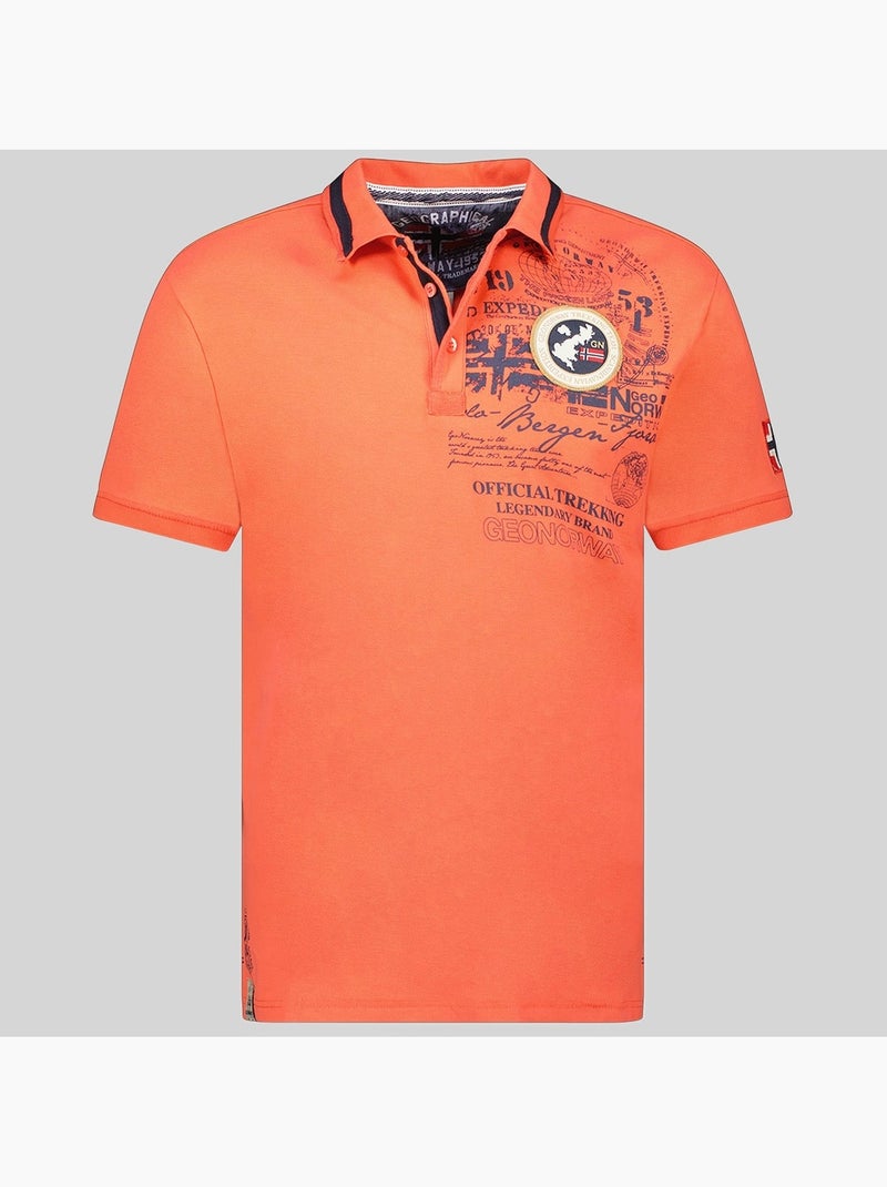 Polo karuen – geographical norway Corail - Kiabi