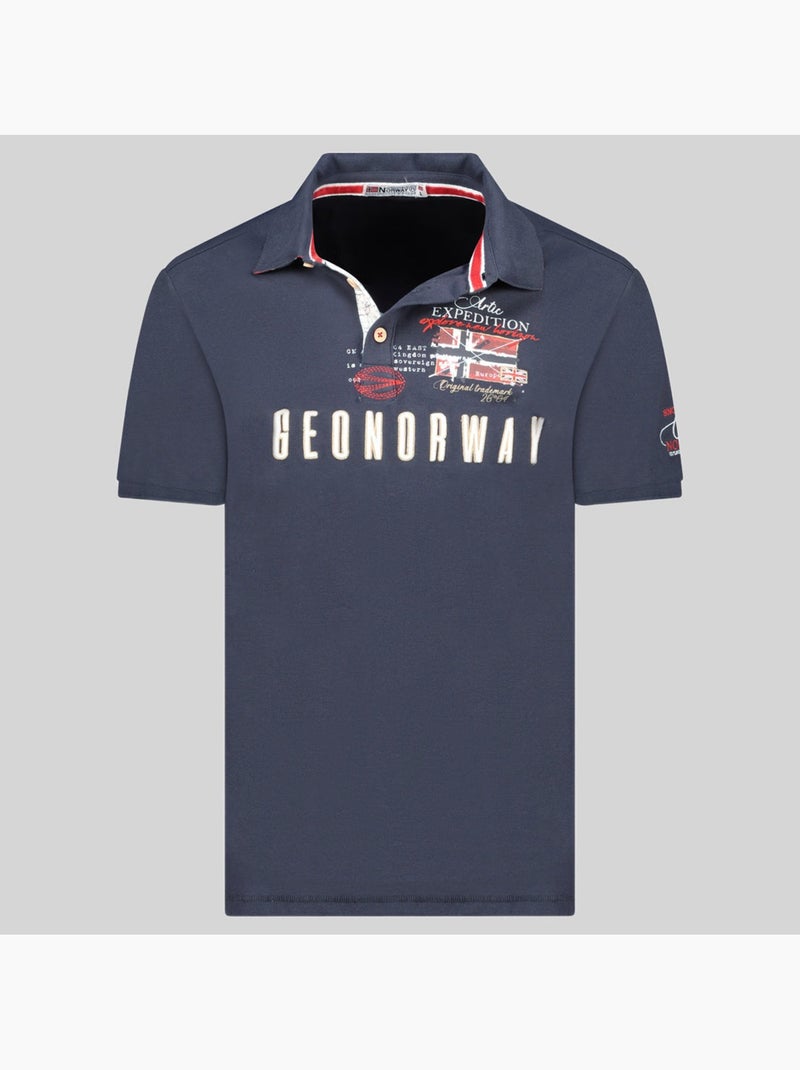 Polo kason – geographical norway Bleu marine - Kiabi