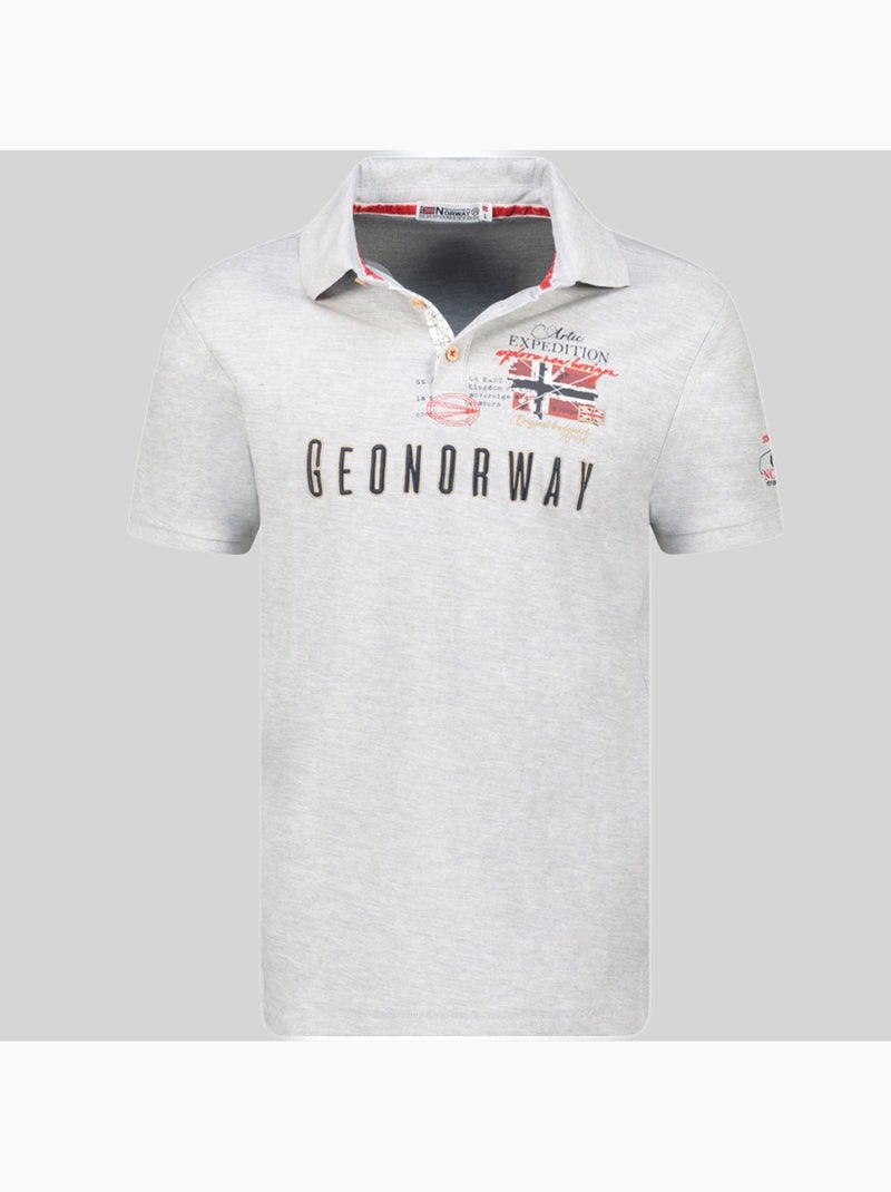Polo kason – geographical norway Lichtgrijs - Kiabi