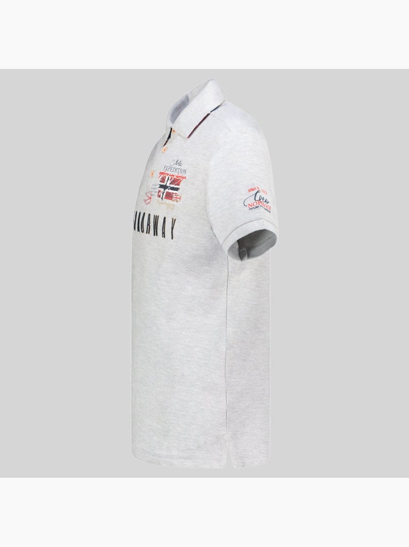 Polo kason – geographical norway Lichtgrijs - Kiabi