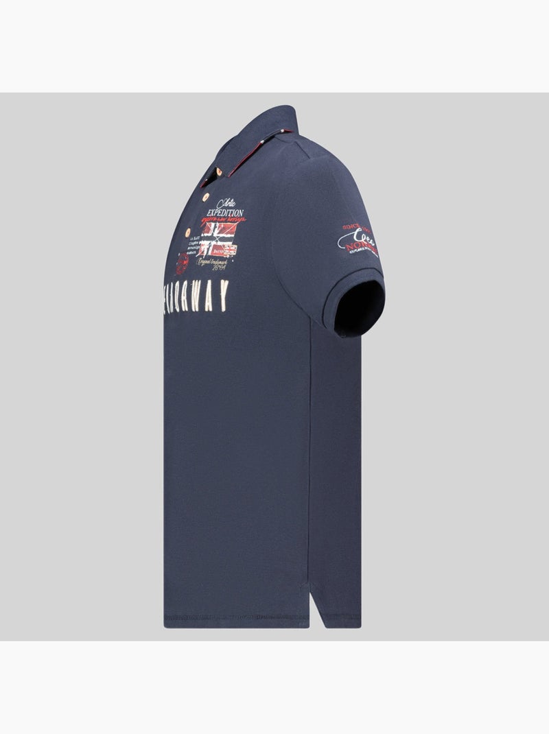 Polo kason – geographical norway Marineblauw - Kiabi