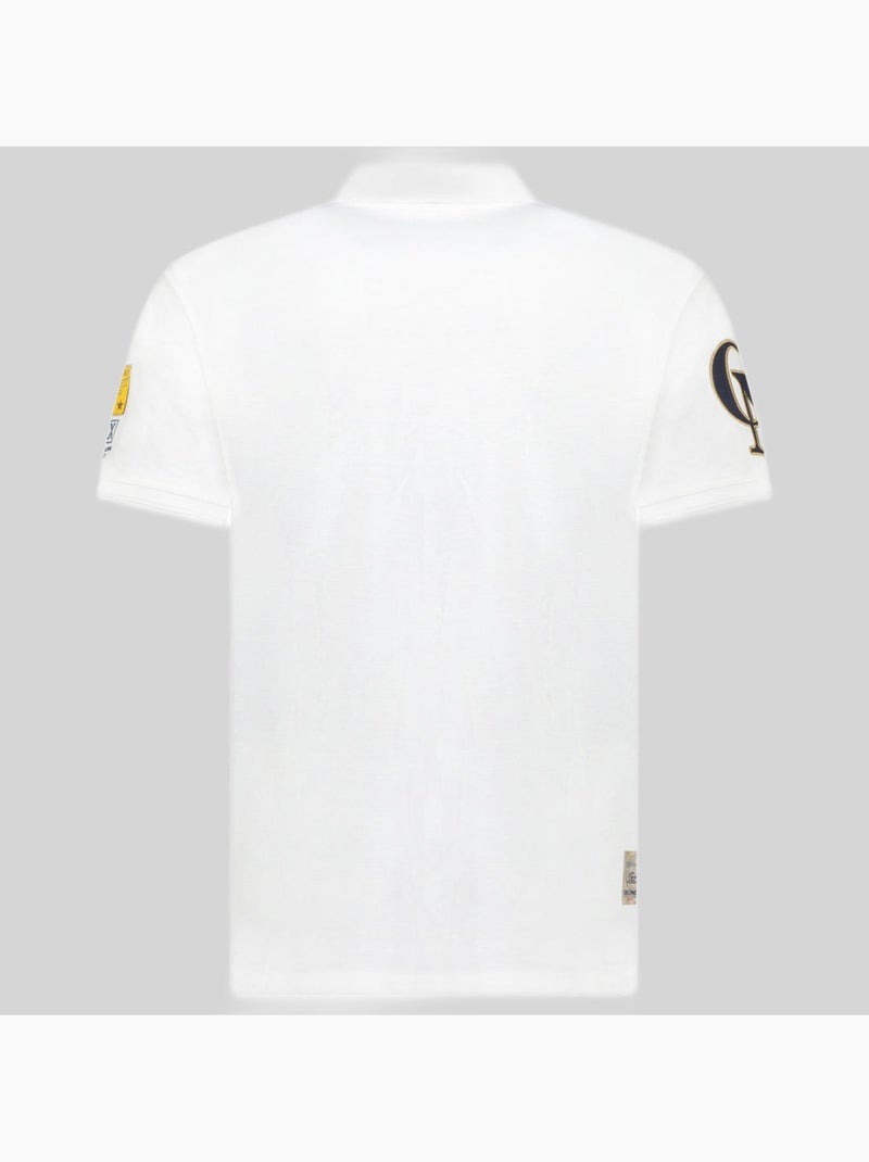 Polo kelan – geographical norway Blanc - Kiabi
