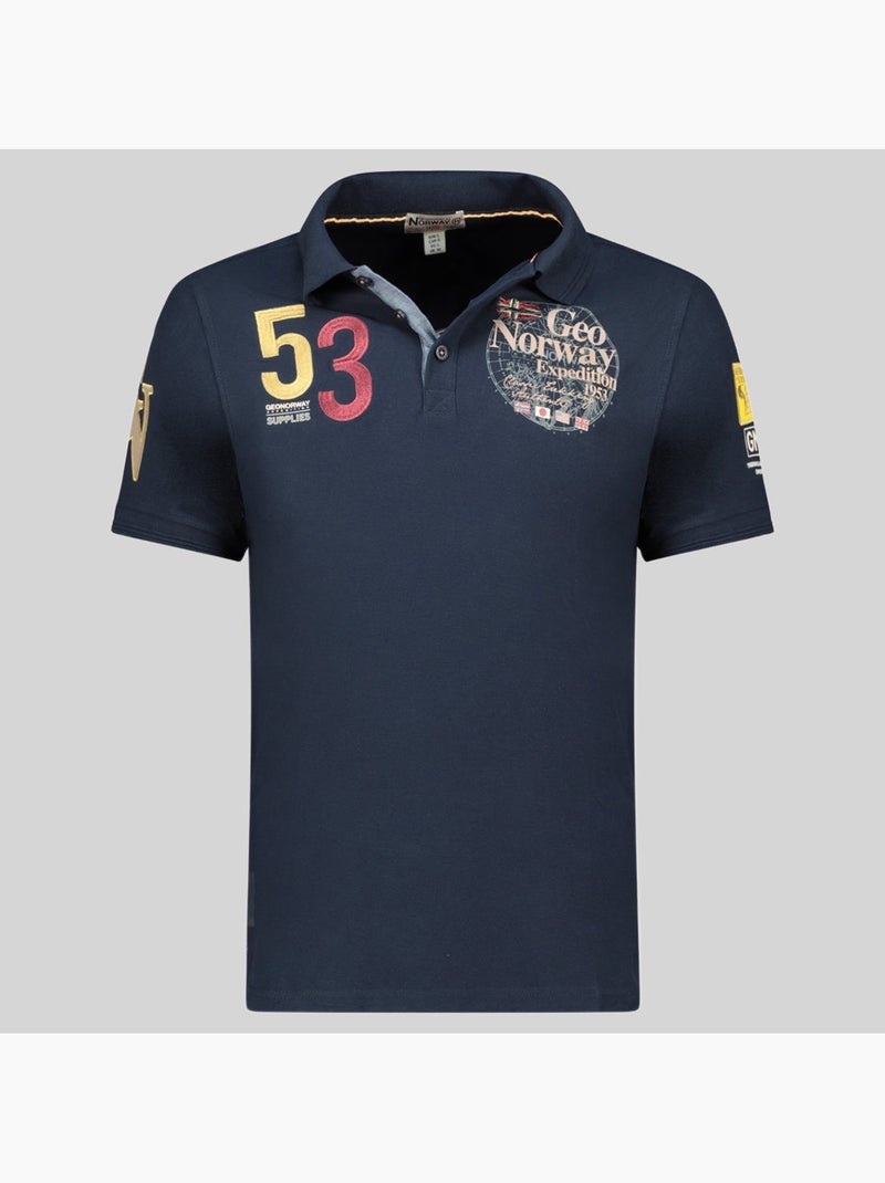 Polo kelan – geographical norway Bleu marine - Kiabi