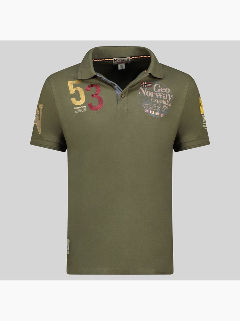Polo kelan – geographical norway Kaki - Kiabi