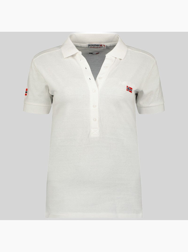 Polo kelly – geographical norway Blanc - Kiabi