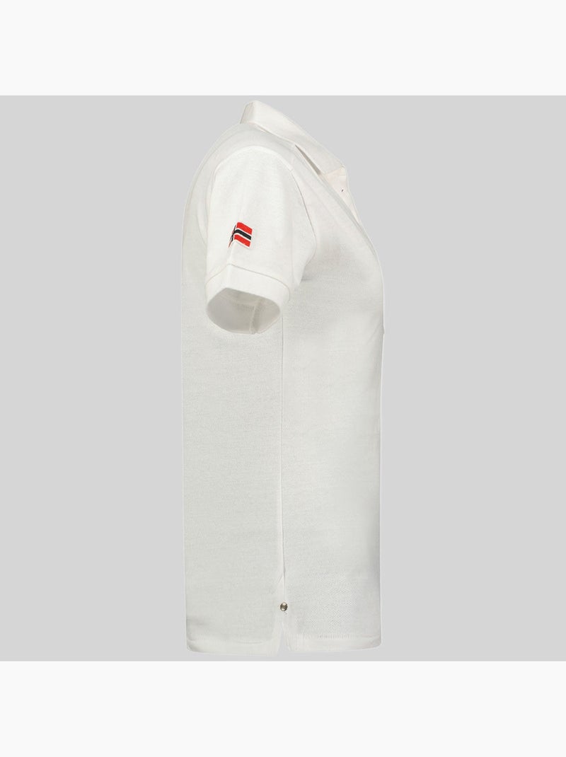 Polo kelly – geographical norway Blanc - Kiabi