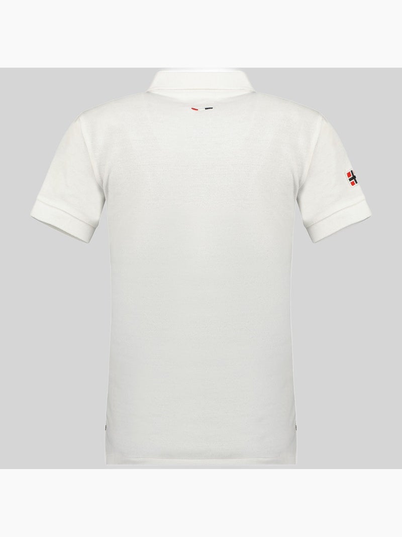 Polo kelly – geographical norway Blanc - Kiabi