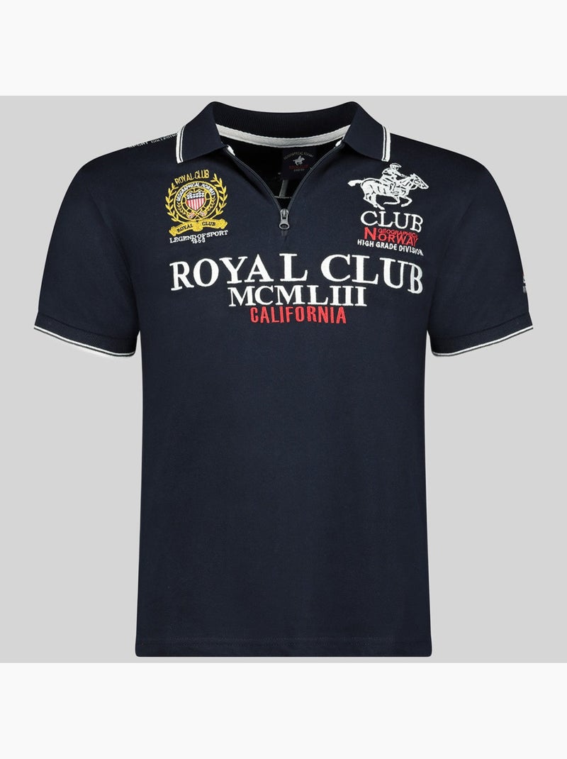 Polo keratine – geographical norway Marineblauw - Kiabi