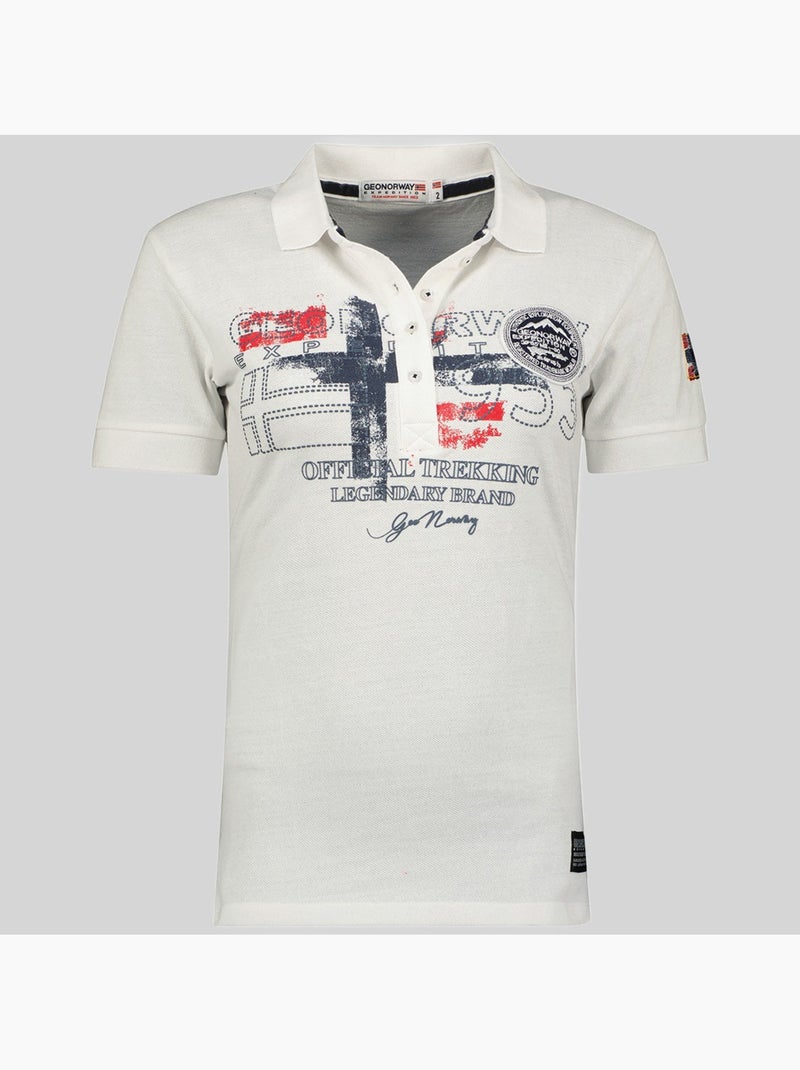 Polo kerry – geographical norway Blanc - Kiabi