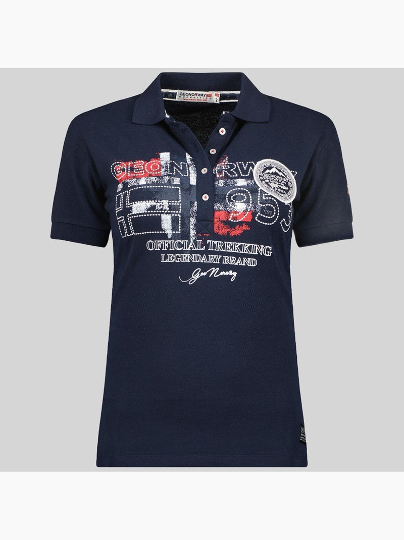 Polo kerry – geographical norway Marineblauw - Kiabi
