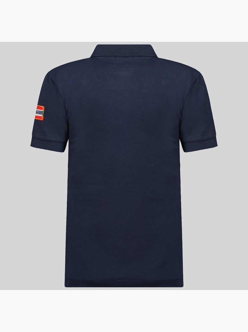 Polo kerry – geographical norway Marineblauw - Kiabi