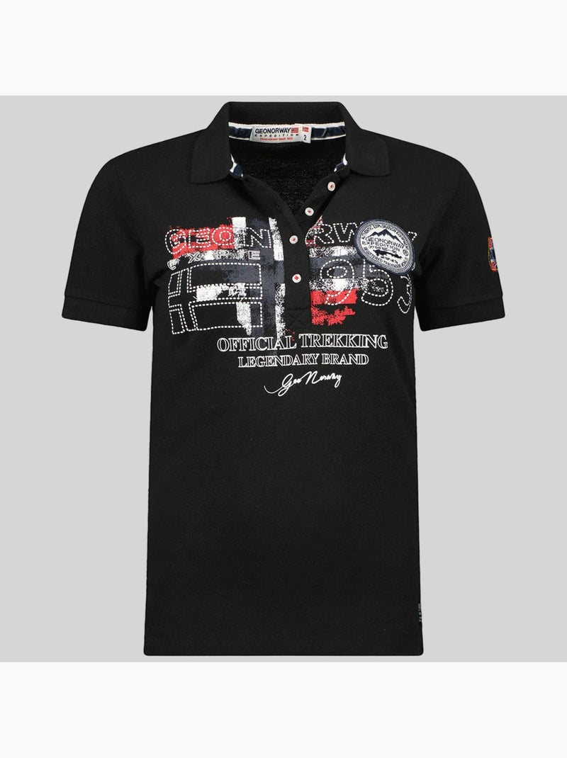 Polo kerry – geographical norway Noir - Kiabi