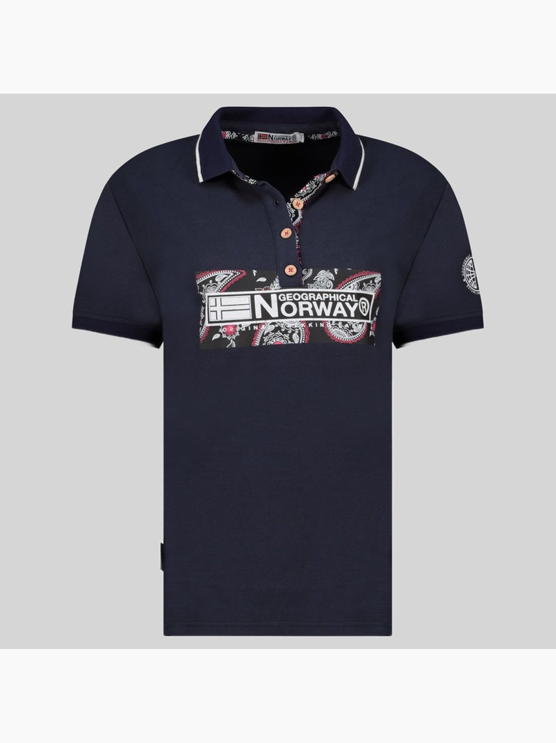 Polo kesley – geographical norway Marineblauw - Kiabi