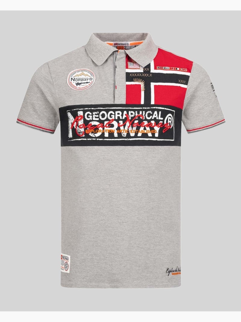 Polo kidney – geographical norway Lichtgrijs - Kiabi