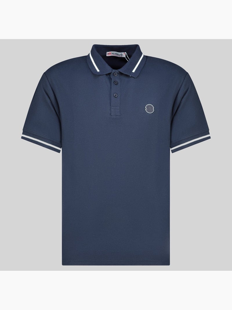 Polo klerio – geographical norway Marineblauw - Kiabi
