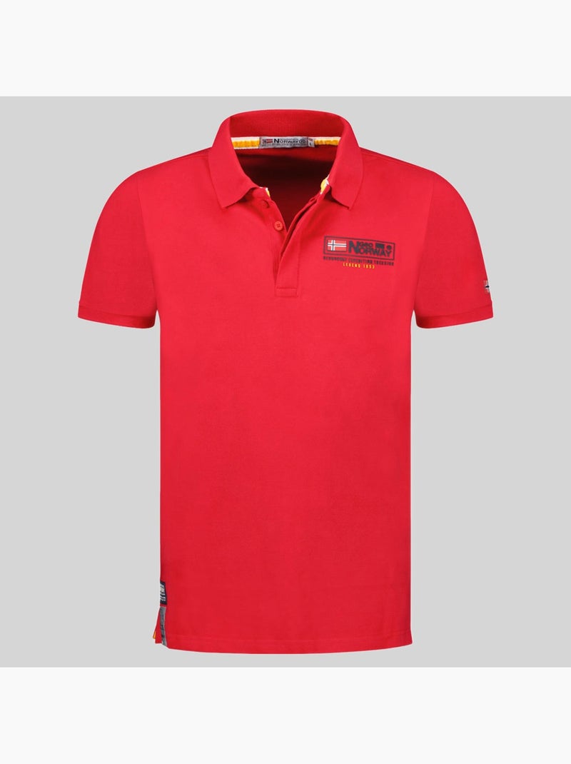 Polo koffroy – geographical norway Rood - Kiabi