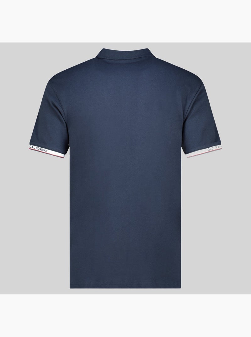 Polo koliar – geographical norway Bleu marine - Kiabi