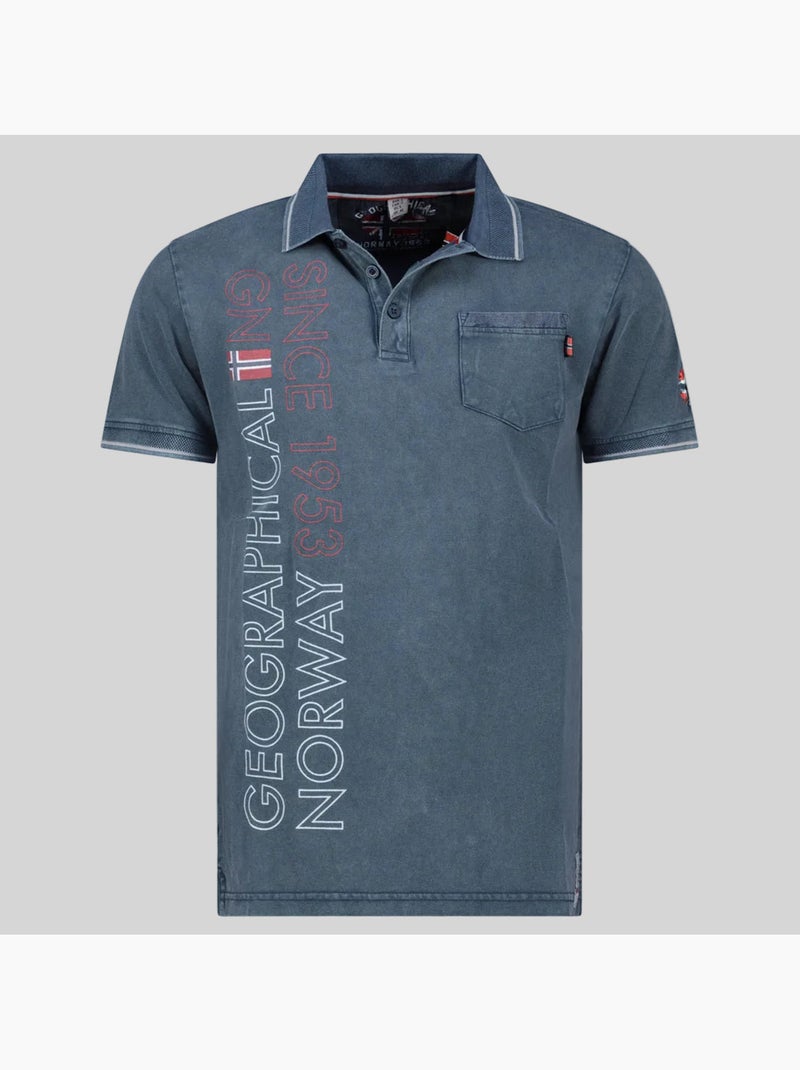 Polo konakri – geographical norway Bleu marine - Kiabi
