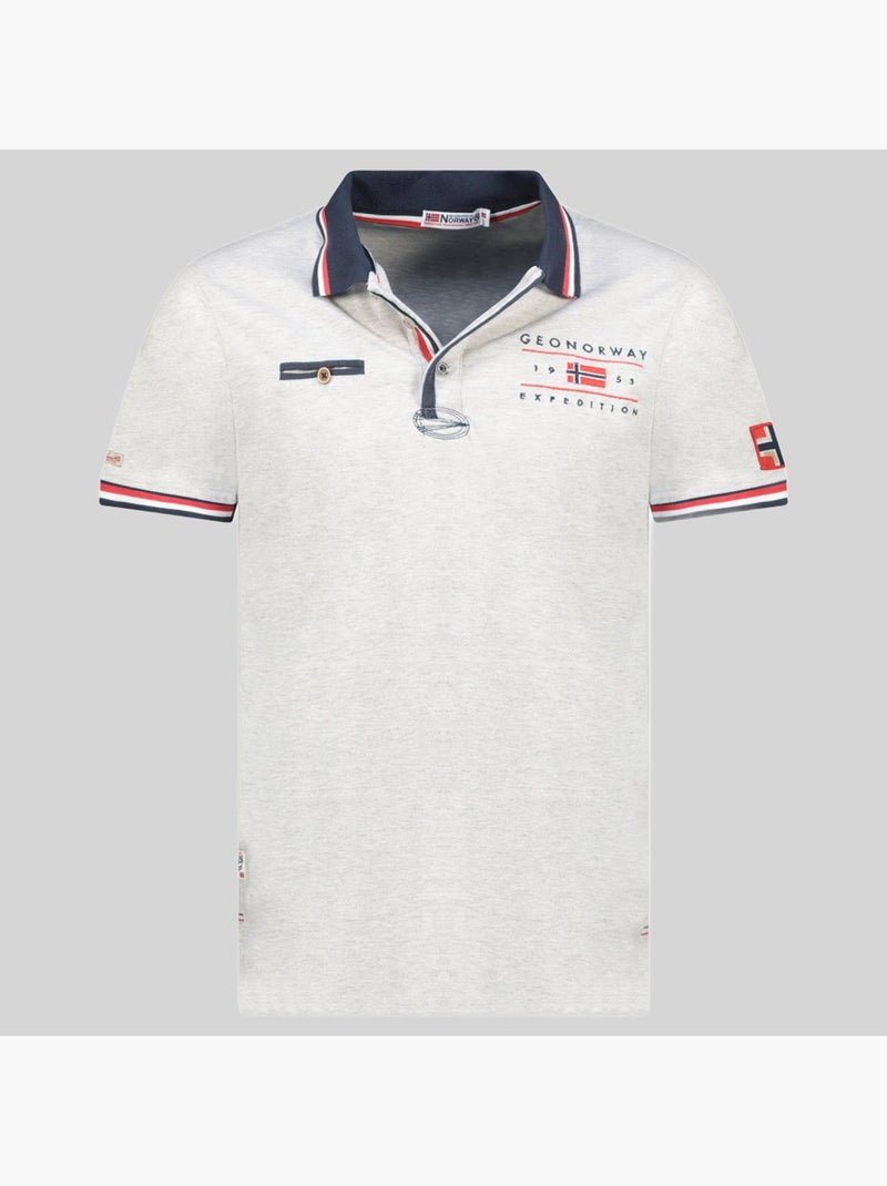 Polo konbustyble – geographical norway Gris clair - Kiabi