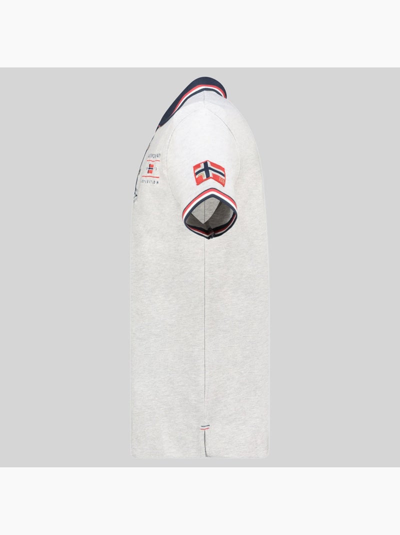 Polo konbustyble – geographical norway Gris clair - Kiabi