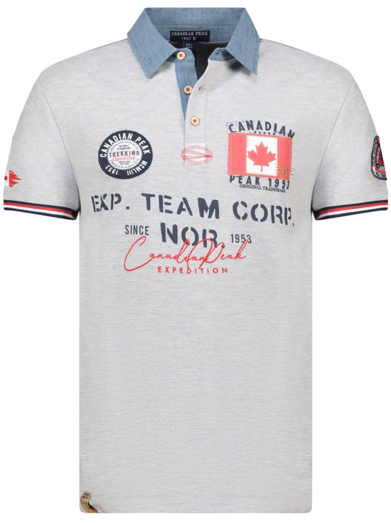 Polo kopteak – canadian peak Gris clair - Kiabi