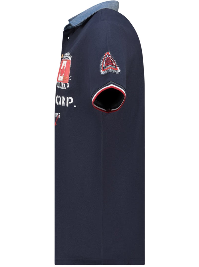 Polo kopteak – canadian peak Marineblauw - Kiabi