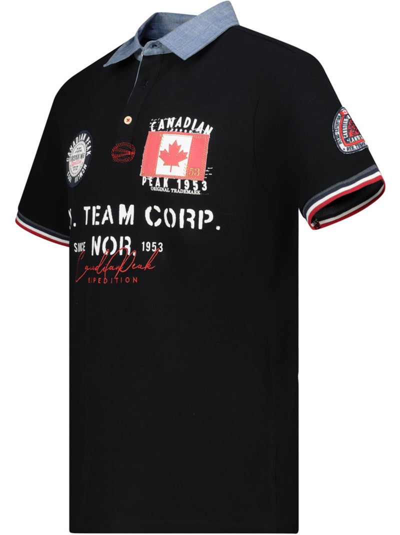 Polo kopteak – canadian peak Noir - Kiabi