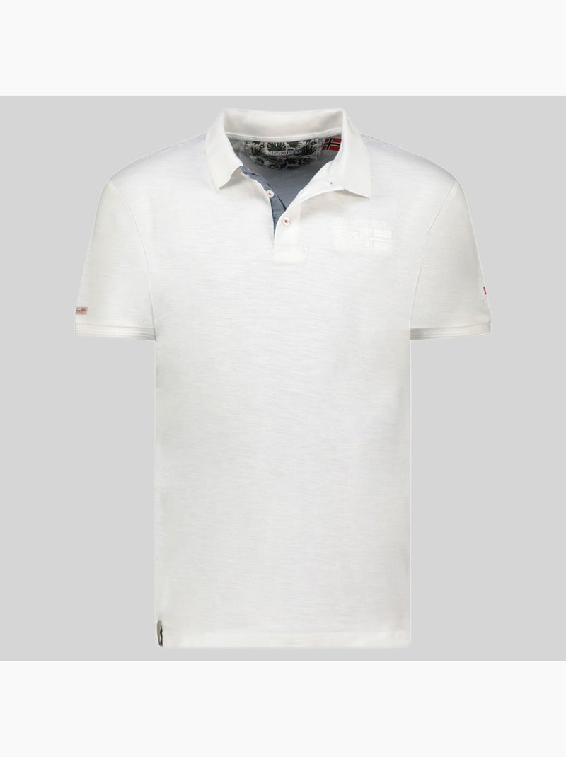 Polo kslub – geographical norway Blanc - Kiabi