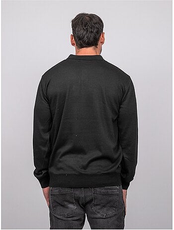 Polo maille boutonné manches longues losteria