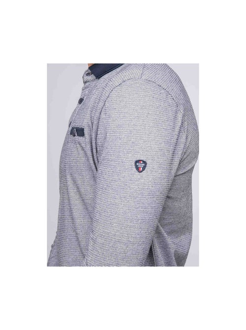 Polo maille jacquard piagara - Kiabi