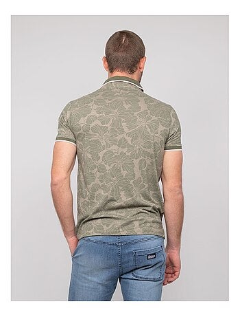 Polo manches courtes coton motifs paillote