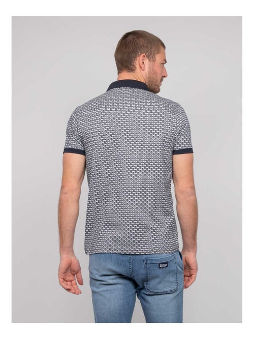 Polo manches courtes coton motifs palaina - Kiabi