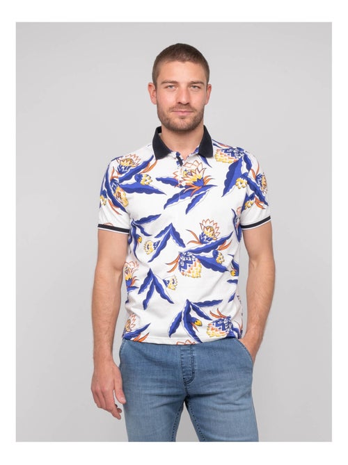 Polo manches courtes coton motifs pewa - Kiabi
