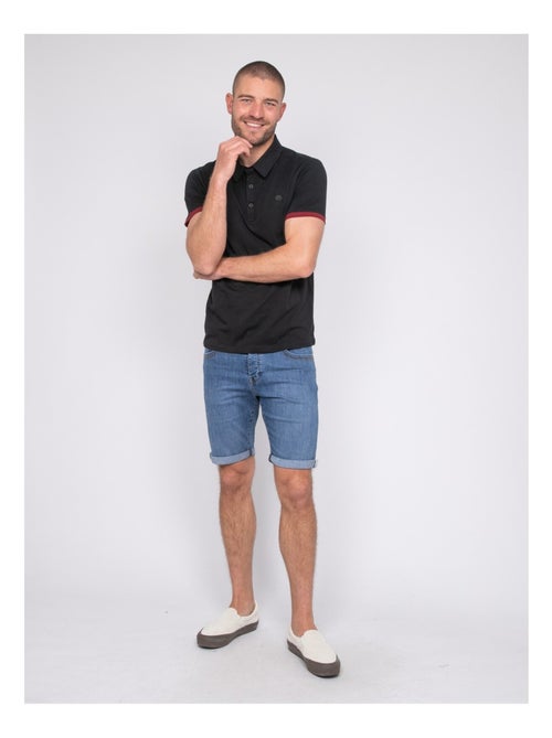 Polo manches courtes coton pastato - Kiabi
