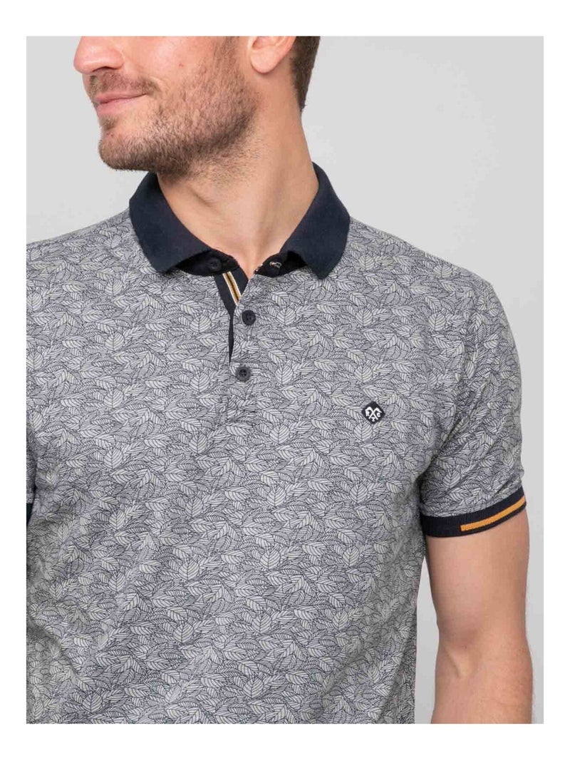 Polo manches courtes coton petillon Bleu marine - Kiabi