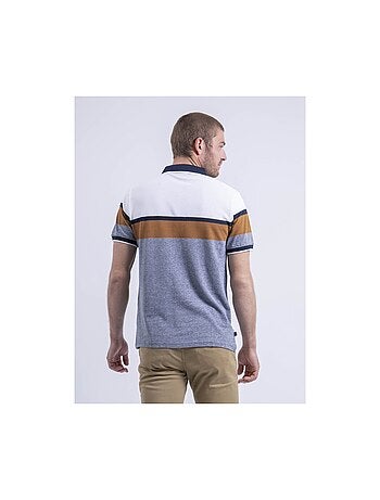 Polo manches courtes coton rayé pabenol