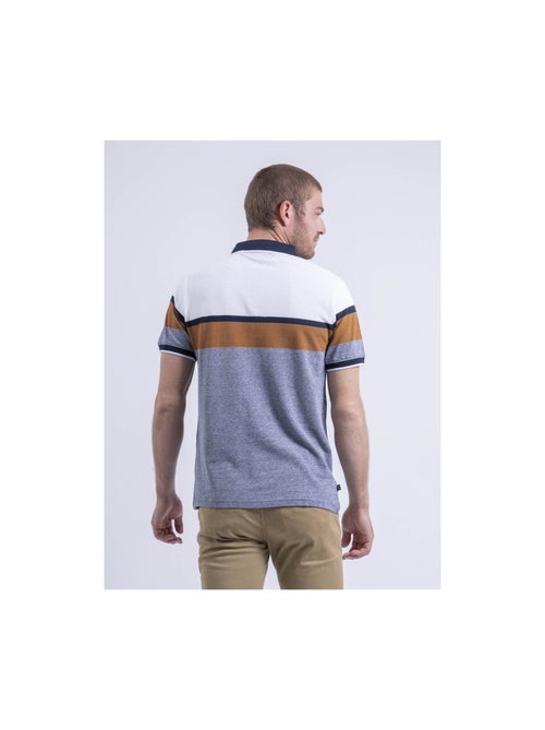 Polo manches courtes coton rayé pabenol - Kiabi