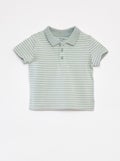 Polo manches courtes en piqué de coton VERT - Kiabi