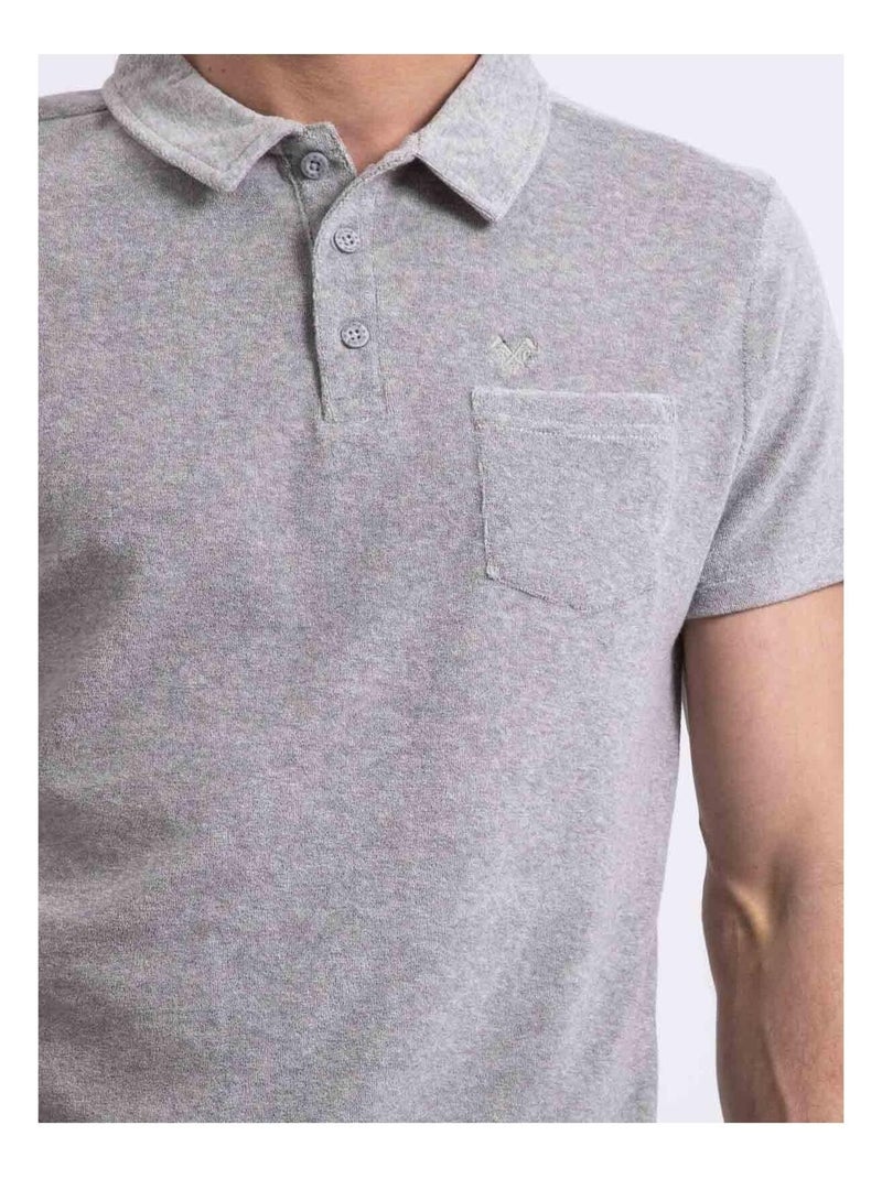 Polo manches courtes éponge pibark Gris - Kiabi