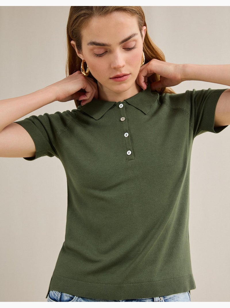 Polo manches courtes, MO Fashion Vert - Kiabi