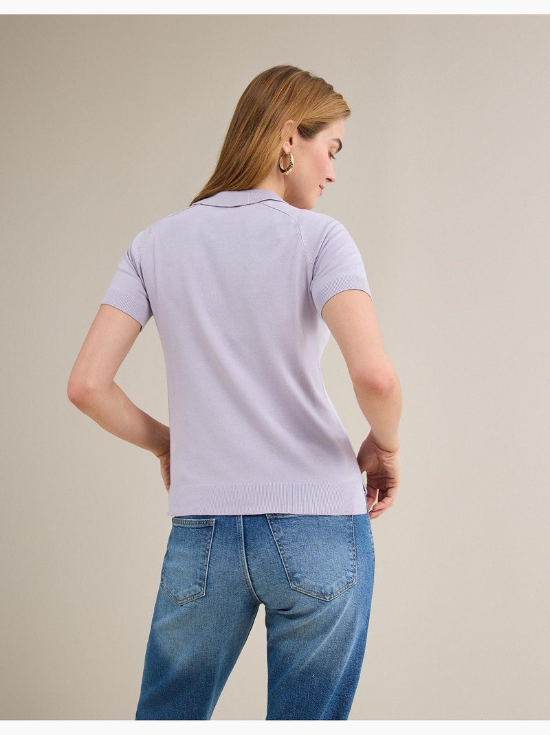 Polo manches courtes, MO Fashion Violet - Kiabi