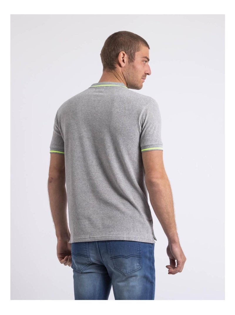 Polo manches courtes pamedi Gris - Kiabi