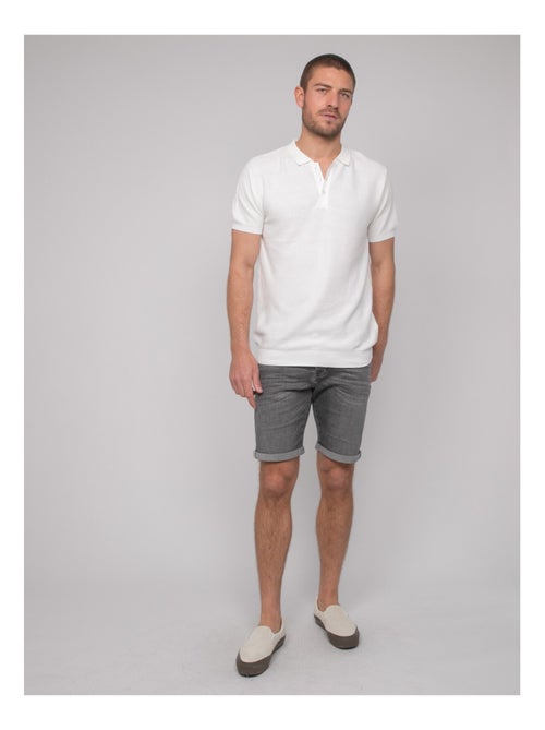 Polo manches courtes pur coton artak - Kiabi