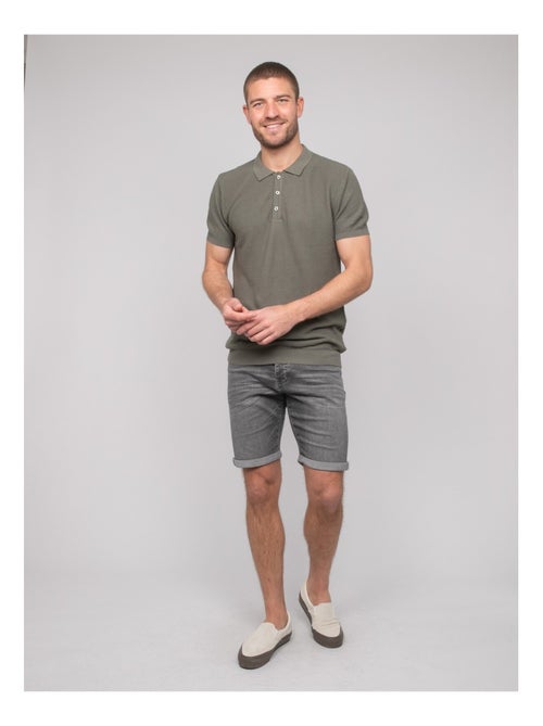 Polo manches courtes pur coton artak - Kiabi