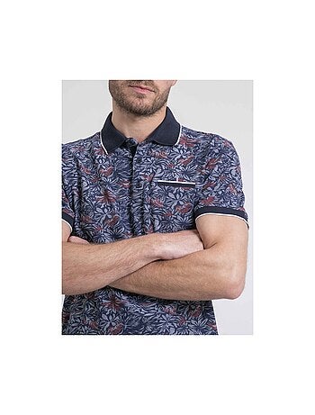 Polo manches courtes pur coton motifs parubol