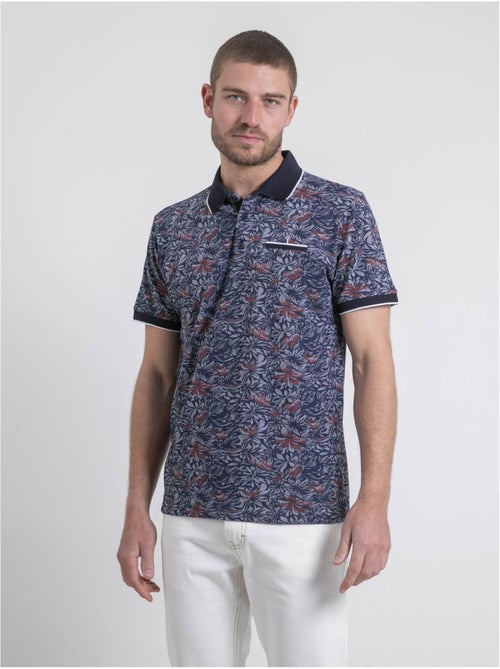 Polo manches courtes pur coton motifs parubol - Kiabi