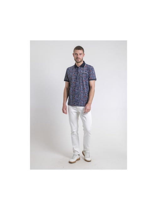 Polo manches courtes pur coton motifs parubol - Kiabi