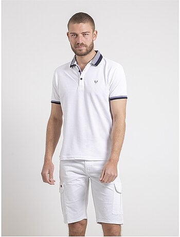 Polo manches courtes pur coton pepanolo