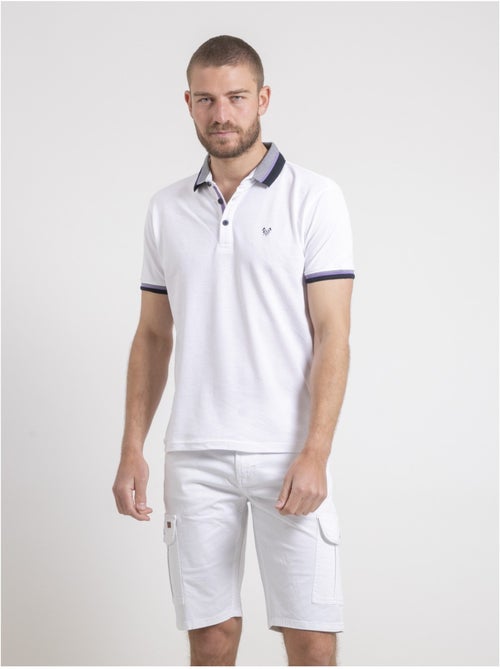 Polo manches courtes pur coton pepanolo - Kiabi