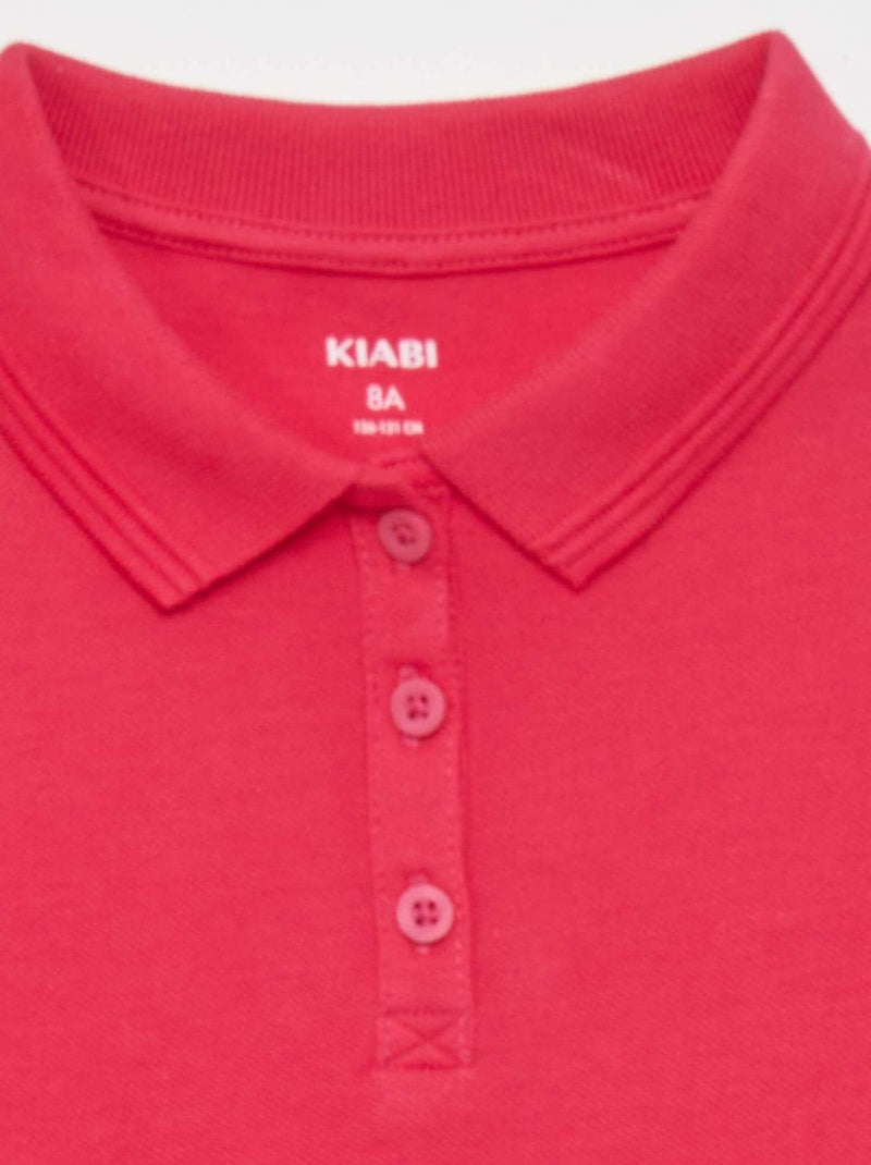 Polo manches courtes Rose - Kiabi